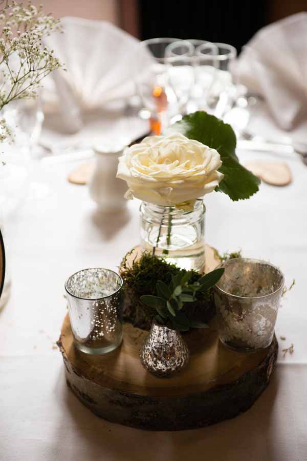 Real Wedding - Woodland Wedding Centrepieces