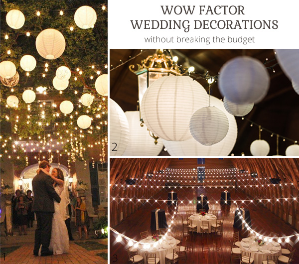 wow factor wedding decorations without breaking the budget