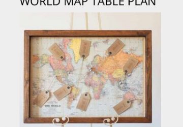 WORLD MAP WEDDING TABLE PLAN