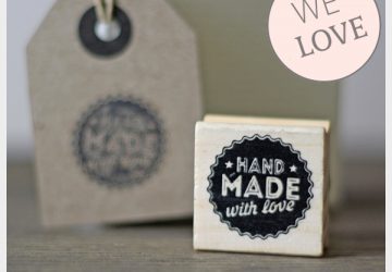 handmade stamp for handmade wedding decorations and details