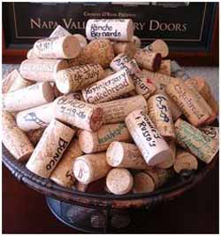 wedding guest book ideas - ask guests to sign corks