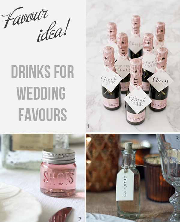 Drinkable Wedding Favours