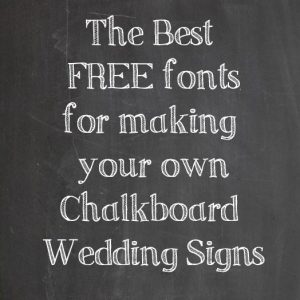 free fonts for chalkboard signs