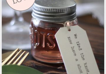 we tied the knot now have a shot tags shot glass wedding favours