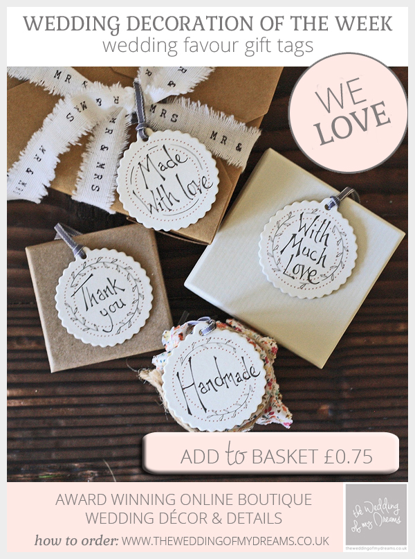 wedding favour tags
