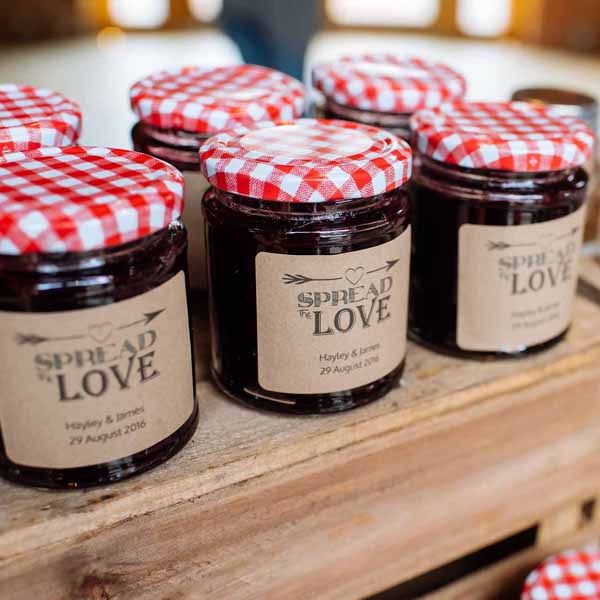 jam jars  - featured in the top 10 wedding favour bags and boxes