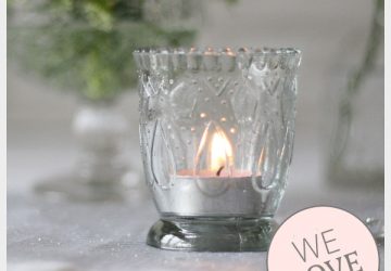 footed pressed glass tea light holders romantic glamour wedding decorations