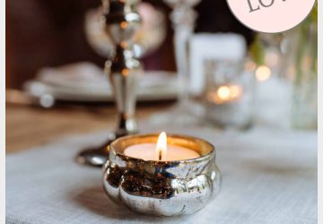 Mini Mercury Silver Tea Light Holders For Wedding Tables
