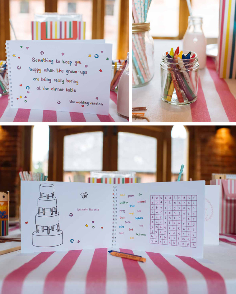 Ideas For Children's Table At Wedding