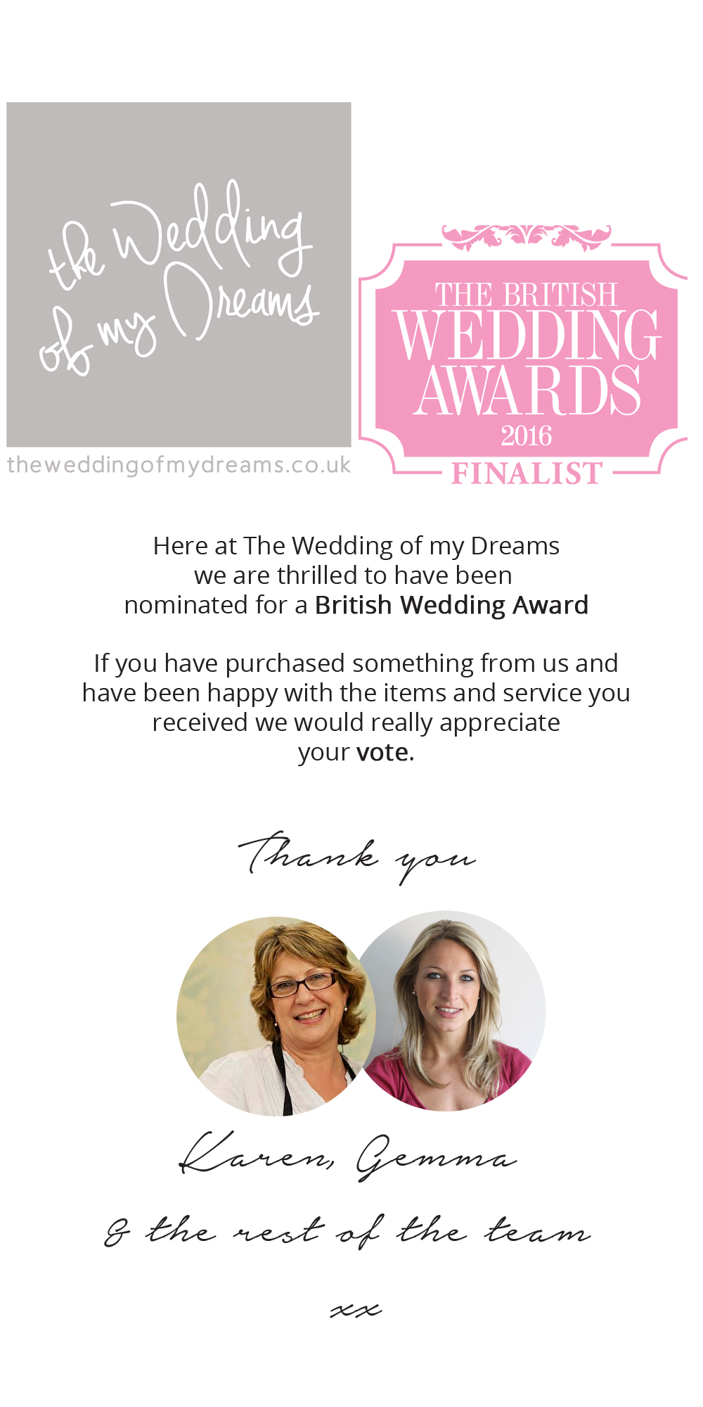 british wedding awards 2016 finalist best special touches the wedding of my dreams