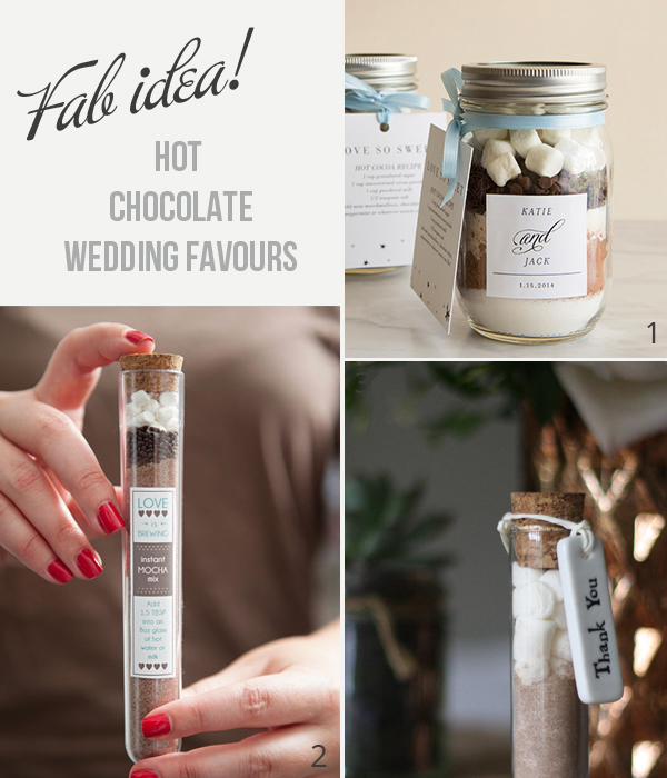 chocolate wedding favors ideas