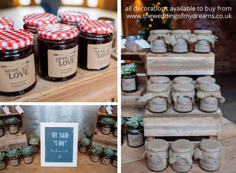 Wedding Favour Table Ideas Choice Of Favours On One Table