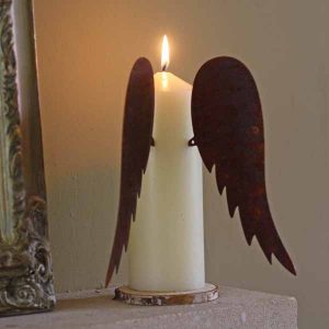 wings for church pillar candles winter wedding decorations
