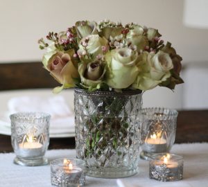 Grandma's Vase - A lovely pressed glass vase wedding centrepiece - available from @theweddingomd