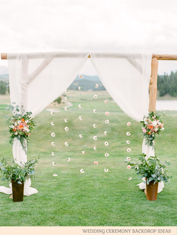 AMAZING WEDDING CEREMONY BACKDROPS