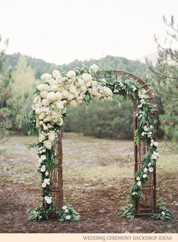 AMAZING WEDDING CEREMONY BACKDROPS