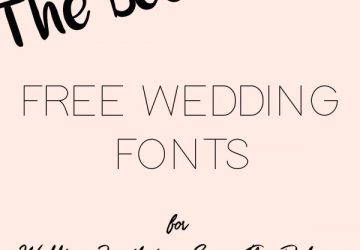 best free wedding fonts for decorations