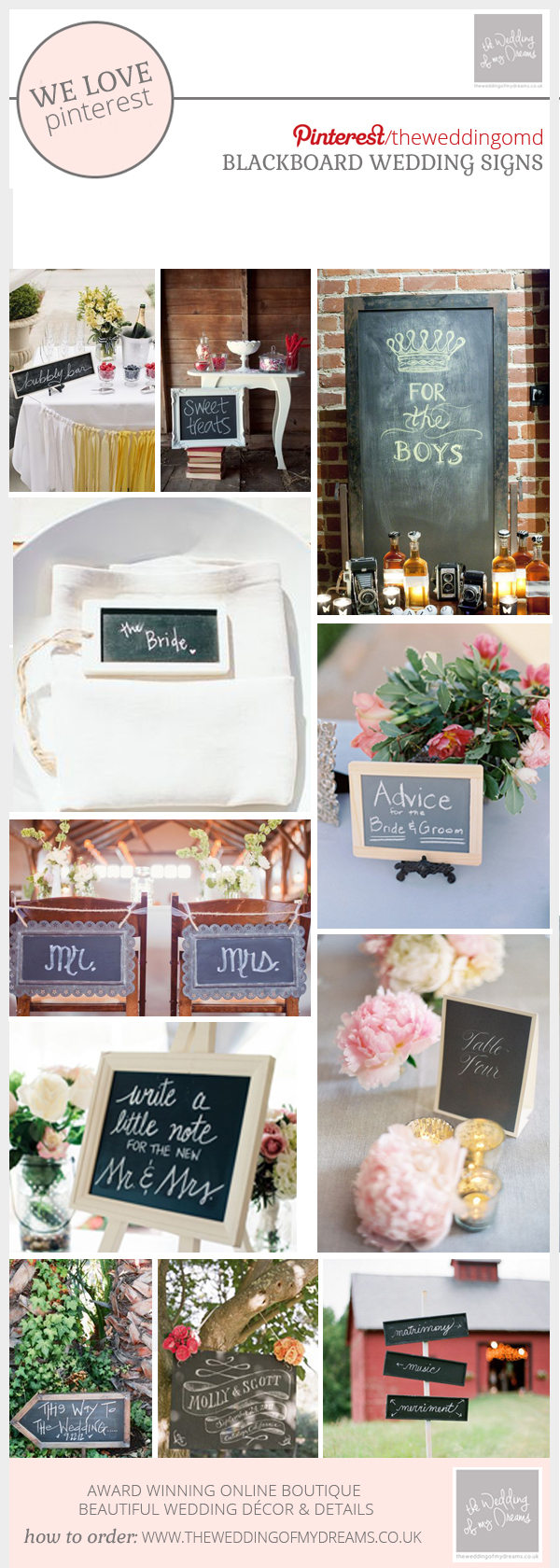 Chalkboard Wedding Signs Ideas Inspiration