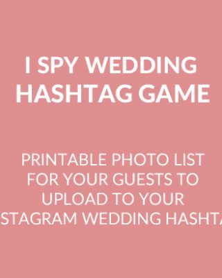 wedding instagram hashtag game square