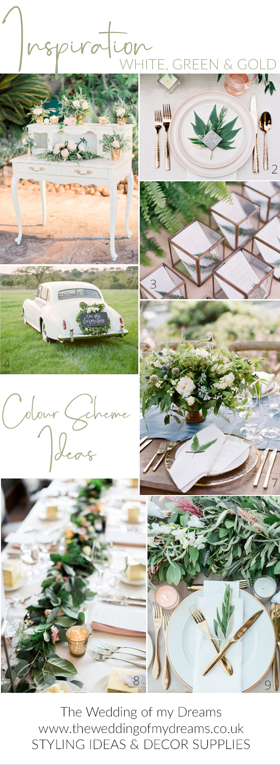 White-Green-and-Gold-Wedding-Inspiration-Board-put-together-by-@theweddingomd