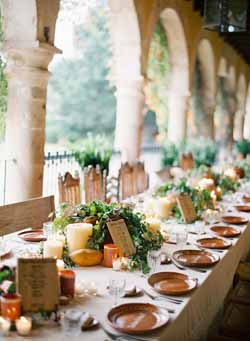 long wedding guest tables