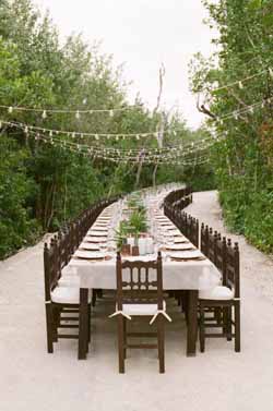 long wedding guest tables