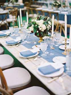 dusky blue wedding ideas