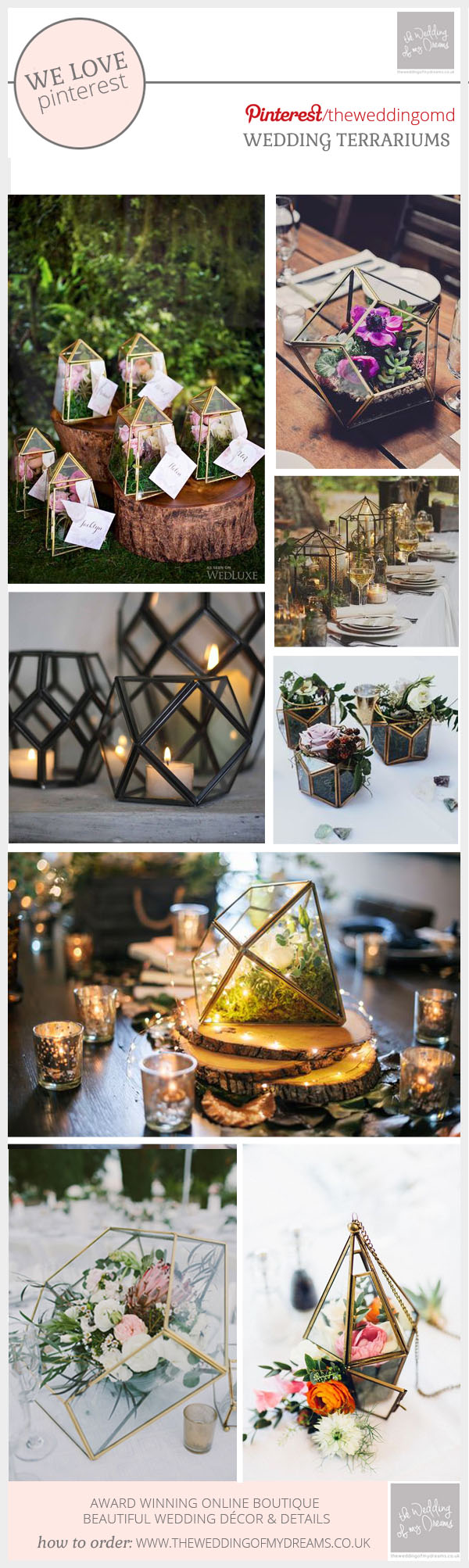 terrariums at weddings