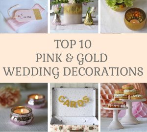 Top 10 pink and gold wedding decorations available from @theweddingomd The Wedding of my Dreams