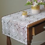 Blush pink lace style table runner £6 The Wedding of my Dreams (2)
