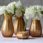 Dainty frosted gold vases 1