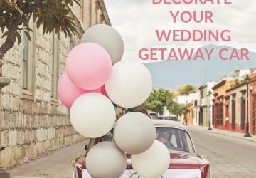 how to decorate your wedding getaway car ideas sq