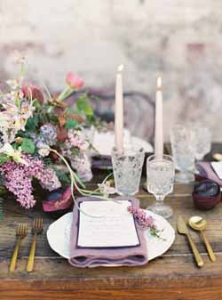 lilac and grey wedding theme ideas