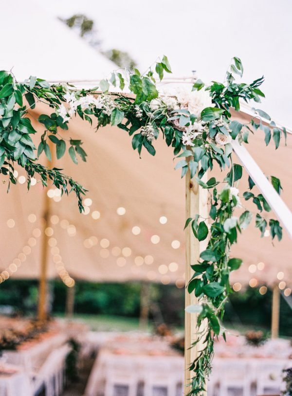 flowers for wedding venue entrance stylemepretty.com - nataliewatsonphotography.com