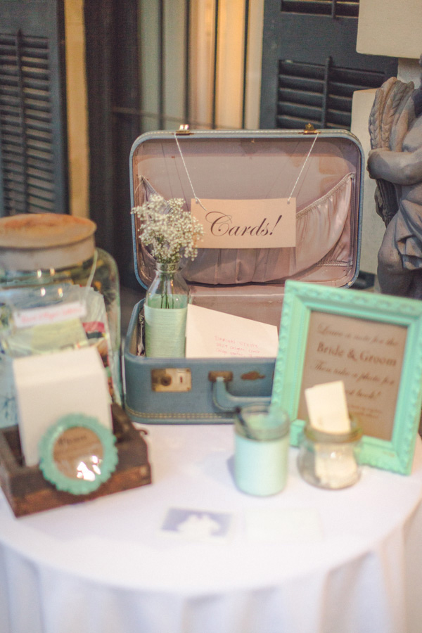 Wedding card shop table