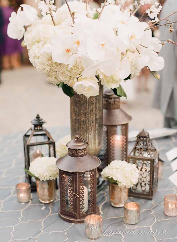 wedding table lanterns