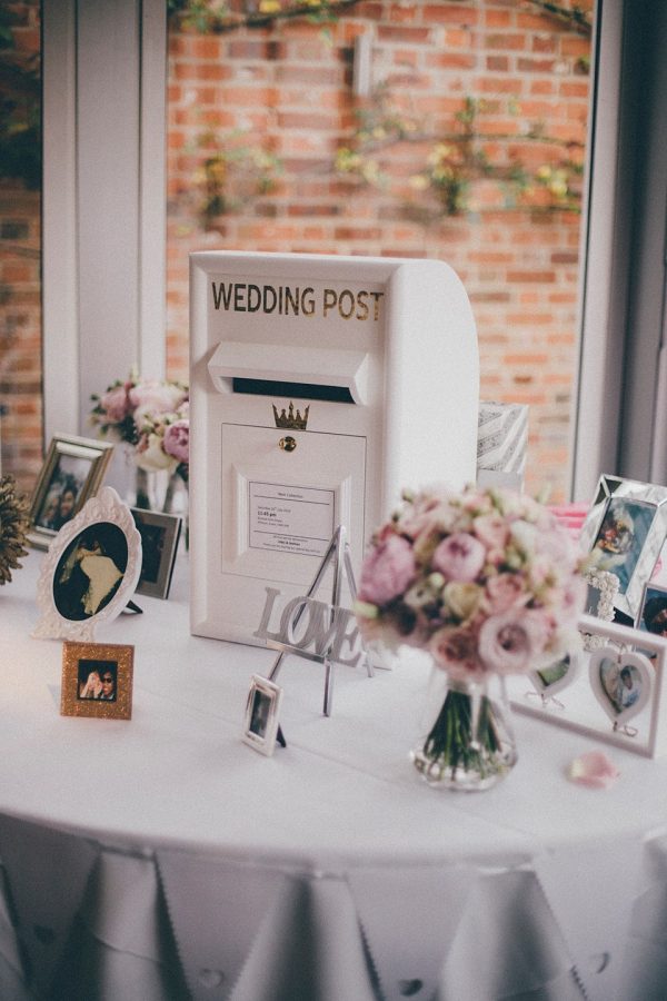 wedding cards table mail box