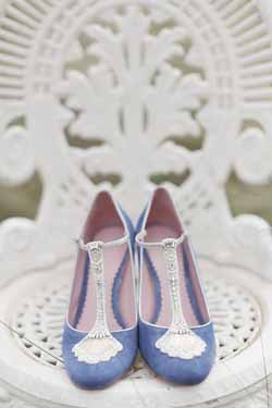 peach and blue wedding decorations and ideas