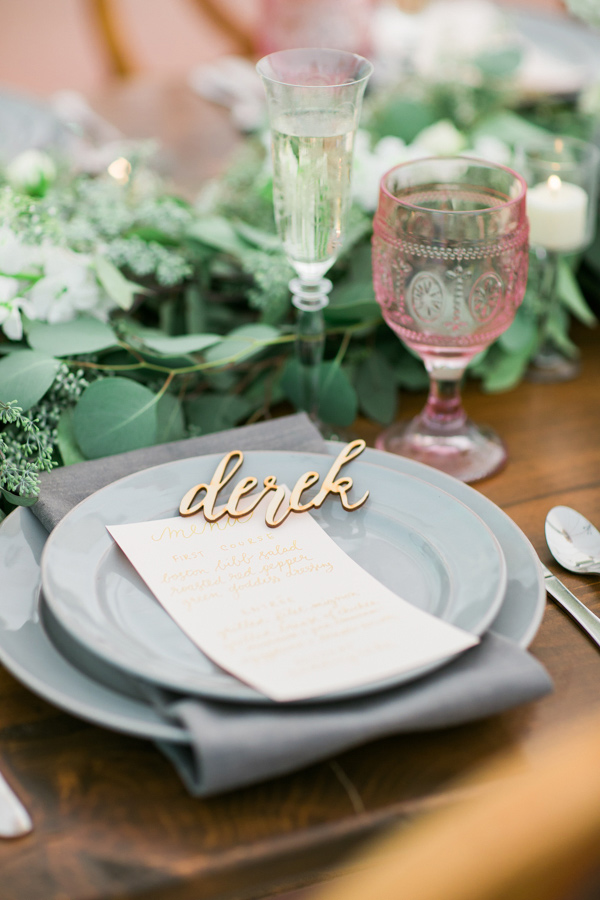 wedding place cards Ruffled - photo by http://kivalophotography.com/ - http://ruffledblog.com/herbes-de-provence-wedding-inspiration