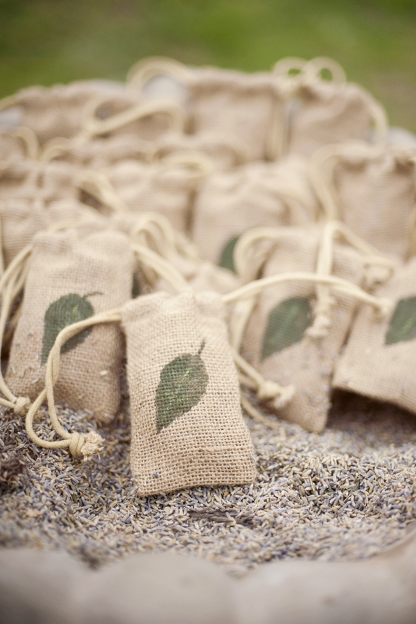 hessian wedding confetti bags