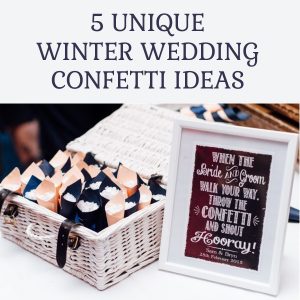 5 Unique Winter Wedding Confetti Ideas