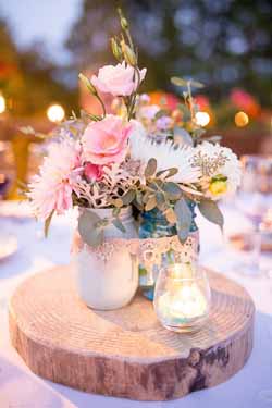 pretty pink wedding decorations and ideas