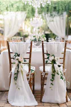 White winter wedding decorations and ideas