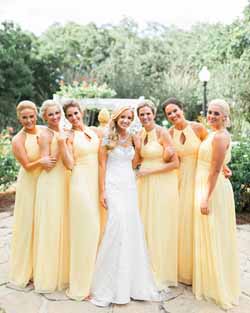 yellow wedding decorations and ideas