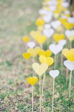 yellow wedding decorations and ideas