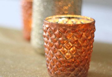 Quilted-Glass-Copper-Tea-Light-Holder