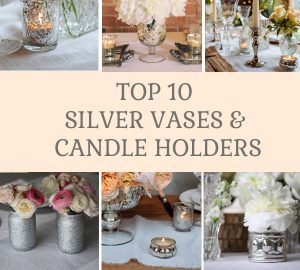 Top 10 silver vases and candle holders available from @theweddingomd