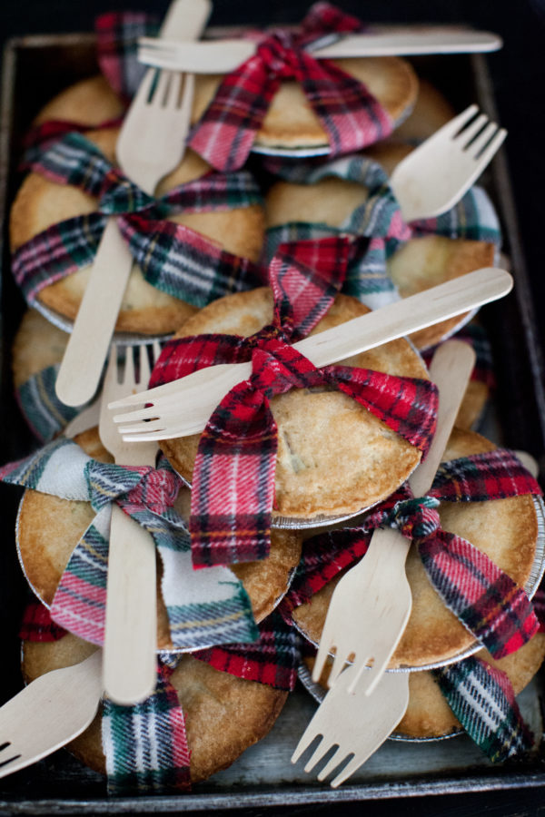 winter wedding favours home made mince pies