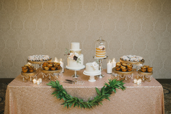 bronze sequin table runners