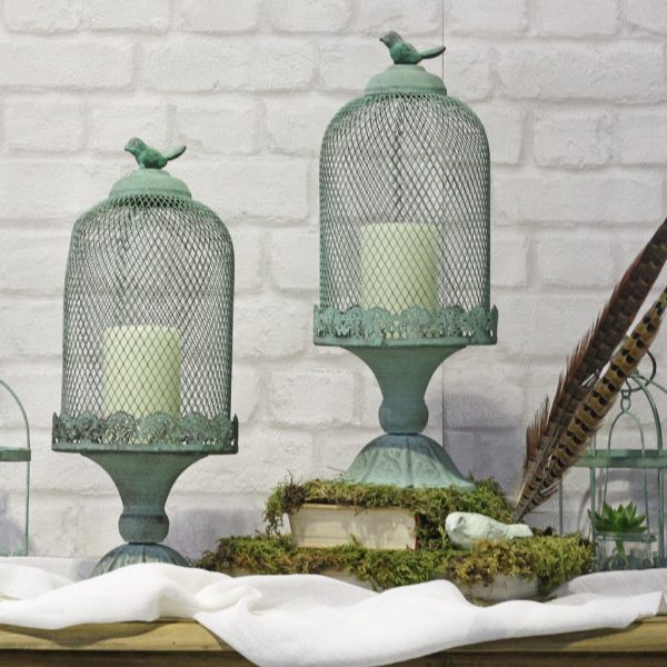 10 Ways To Include Birds And Birdcages At Your Wedding available to buy online from @theweddingomd mint_green_footed_birdcage_centrepiece_1_1024x1024